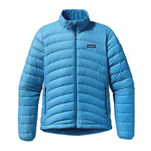 Patagonia Blue Women's W's Down Sweater Jacket Lightweight Full Zip Size S 84682 - Picture 1 of 8